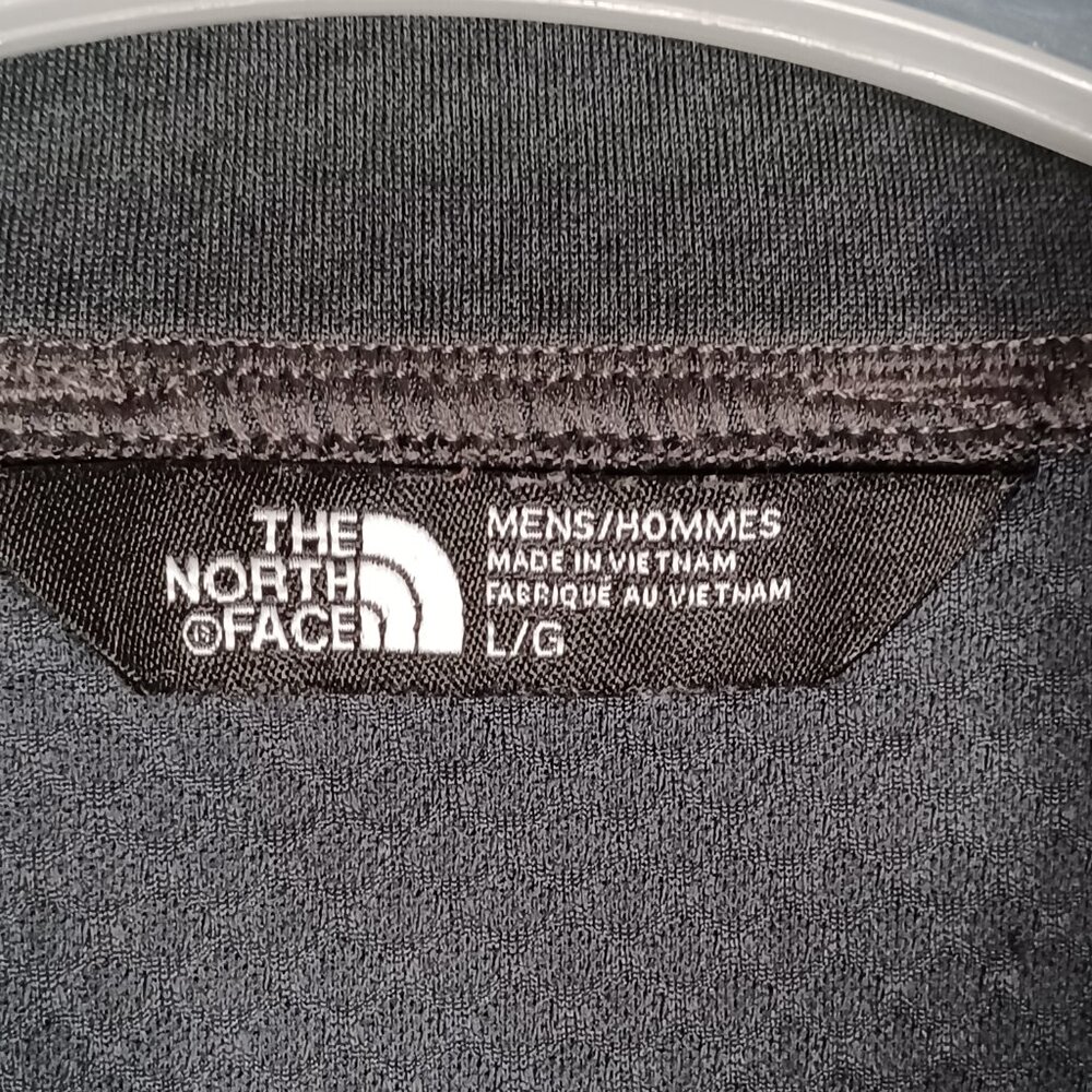 The North Face Flash Dry Top Mens Large Dark Gray 1/4 Zip Long Sleeve Activewear - Picture 9 of 9